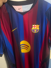 Nike FC Barcelona Dri-FIT Soccer Jersey Red Blue Striped Spotify Logo picture