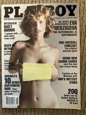 PLAYBOY MAGAZINE AUGUST 2004 EVA HERZIGOVA VG picture