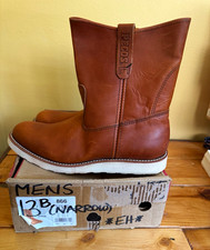 Red Wing Shoes 866 Men’s Leather Pecos Pull-On Boots Brown US 13 B EU 47 picture