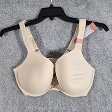 Cacique Modern Collection Lightly Lined Full Coverage Bra Beige Nude 36DDD NWT picture