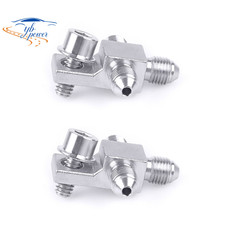 3AN AN3 3-Way Male Brake Hose Fitting Tee Adapter 3AN AN-3 Stainless Steel 2PCS picture