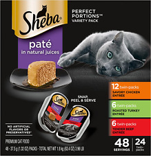 Sheba Perfect Portions Pate Wet Cat Food Variety Pack 24 2.6 oz 48 Servings NEW picture