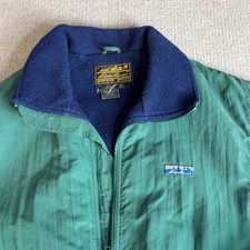 Vintage Eddie Bauer Jacket Large Green Bomber Seinfeld picture