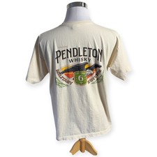 Pendleton Whisky Military Edition T-Shirt Mens Large L Cream Eagle Made USA 2025 picture