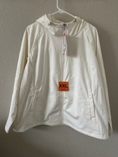 32 Degrees Heat Women's Full Zip Hooded Hoodie w/ Pockets White 2XL Active picture