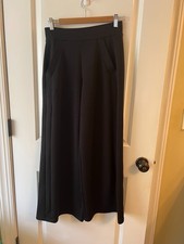 SPANX Air Essentials Wide Leg Pants Very Black Size PS Petite Small NWOT picture