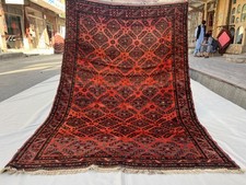 Antique Afghan Baluchi Rug, Hand Knotted Tribal Vintage Wool Living Room Carpet picture