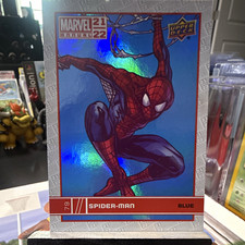 Upper Deck Marvel Annual 2021-22 Spider-Man Blue Parallel #79 Non-Sport Card picture