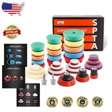 Pro 29pc Car Polishing Pad Kit - Reusable Wool & Sponge Buffing - 5/8-11 picture