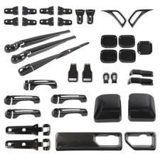 59PCS Carbon Fiber Exterior Whole Set Decor Cover Kit For Jeep Wrangler JL 2018+ picture