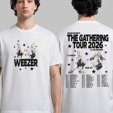 Weezer The Gathering Tour 2026 Merch T-Shirt Reprint picture