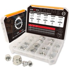 32 Pcs JIS Cap & Plug Assortment Hydraulic Adapter Fitting Kit Set, Galvanize... picture