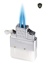 KGM Vector Thunderbird Butane Flip Top DOUBLE FLAME TORCH Lighter Insert picture