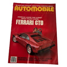 Automobile Magazine July 1987 Ferrari GTO Dan Gurney Shelby Lancer Lancia Thema picture