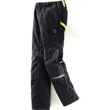 Waistband Trousers Terrax Workwear Black/Lime Terrax Work Pants Work Trousers picture