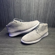 Johnnie-0 Chill Chukka Boots Men's Size 11.5 M Gray Suede Ankle Shoes Lace Up picture