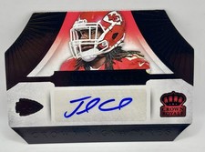 2014 Panini Crown Royale Jamaal Charles Autograph Auto Chiefs Black TRUE 1/1 picture