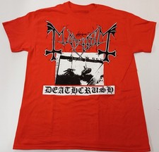 VTG Mayhem Band Deathcrush Cotton Red Gift For Fans S-5XL T Shirt AG650 picture