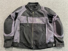 Vintage Harley-Davidson Armored Riding Jacket Mens XL Black Gray Protective Gear picture