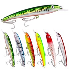 5pcs Big Fishing Lures 19cm 16cm 28g ABS Hard Bait Minnow Crankbaits Sea Fishing picture