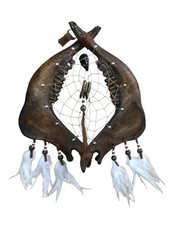 HANDMADE JAWBONE DREAMCATCHER ,  handmade  , southwest art , arts & crafts picture