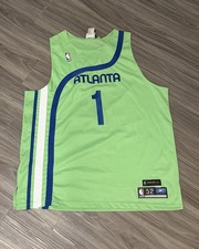 2003-2004 Authentic STEPHEN JACKSON Reebok ATL Hawks Throwback Vintage Jersey 52 picture