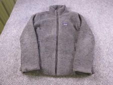 Patagonia Jacket Mens Large Gray High Pile Fleece Full Zip Outdoor Warm Pockets picture