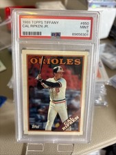 1988 TOPPS TIFFANY 650 CAL RIPKEN JR. PSA MINT 9 LOW POP picture