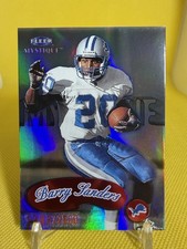 Barry Sanders 1999 Fleer Mystique RED HOLO Refractor # 1393/2500 ~~Card #156 ~SP picture