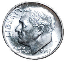1947-S Roosevelt Dime Choice Uncirculated From An Original Roll picture
