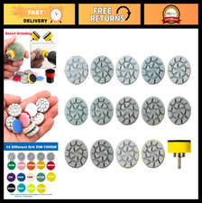 25mm Mini Diamond Polishing Pad Set 14PCS Grit 50#-10000# Water Sanding Discs & picture