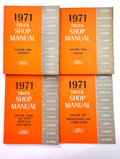 1971 Ford Truck Factory Shop Manual 5 Volume Set GREAT CONDITION Clean picture