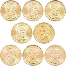 2012 P&D Presidential Dollar 8 Coin Set Uncirculated Mint State picture
