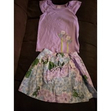 Gymboree spring blossoms purple floral spring Easter outfit size 7 picture