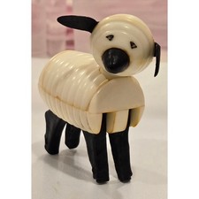 Fisher-Price Woolie the Sheep-VTG 1972-1975 Dull White-Black Features. TOT #ys picture