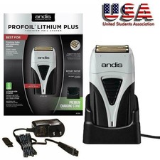 NEW Andis #17200 Titanium Foil Shaver Profoil Lithium Plus Razor + Charging Dock picture