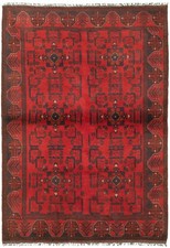 Traditional Hand Knotted Area Rug 4'3