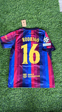 Nike FC Barcelona Rodrigo #16 Dri-FIT Soccer Jersey Men's M Blue/Red picture