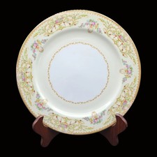 2 Noritake Nanette Dinner Plates Occupied Japan Vintage 1940s Porcelain 10