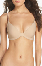 b.tempt'd by Wacoal b.wow'd Beige Convertible Push-Up Bra L34524 Size 36B picture