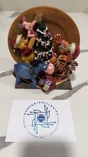 Disney Winnie the Pooh Keepsake Christmas Plate & Stand RARE picture