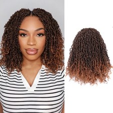 Pelokaa Yanky Twist Crochet Hair 12 Inch 8 Packs Ombre Brown T30-8P picture