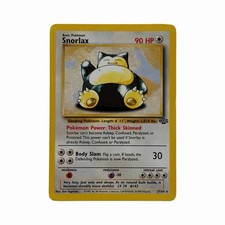 1999 Pokémon Snorlax 27/64 Jungle Unlimited Non-Holo Rare WOTC LP-MP picture