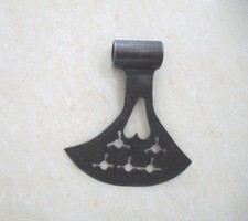 ANTIQUE AXE TOOL WITH OPEN WORK UNUSUAL picture