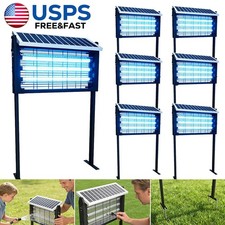 Solar Bug Zapper Outdoor Mosquito Zapper 4500V Waterproof Rechargeable Fly Trap picture