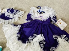 Vintage Lid'l Dolly’s Frilly Ruffle Party Pageant Girls Dress Size 6x Brand New picture