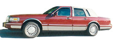 1982-1989 Lincoln Town Car Rocker Panel Molding Trim Molding 6 5/8