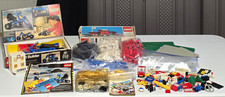 Vintage 1980's LEGO Bulk Lot Technic 948 Legoland Set Boxes Manuals Bricks Parts picture