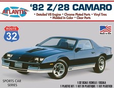 Atlantis 1/32 1982 Chevy Camaro Route 32 Plastic Model Kit Skill Level 2 M2004 picture