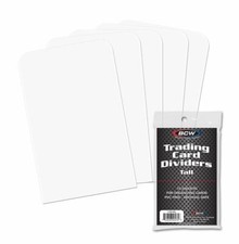 50 (5 Packs of 10) BCW Trading Card Dividers - Tall, Brand New (1-TCD-TALL) picture